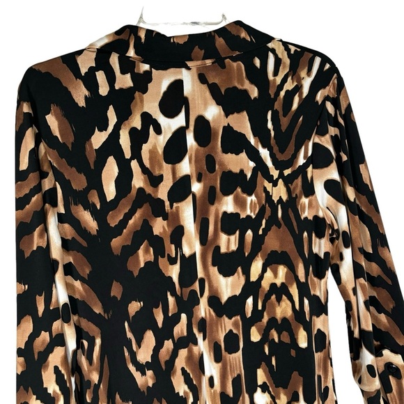 En Focus Studio Women's Animal Print Dress, 3/4 Sleeves, Size 12 - Picture 6 of 13